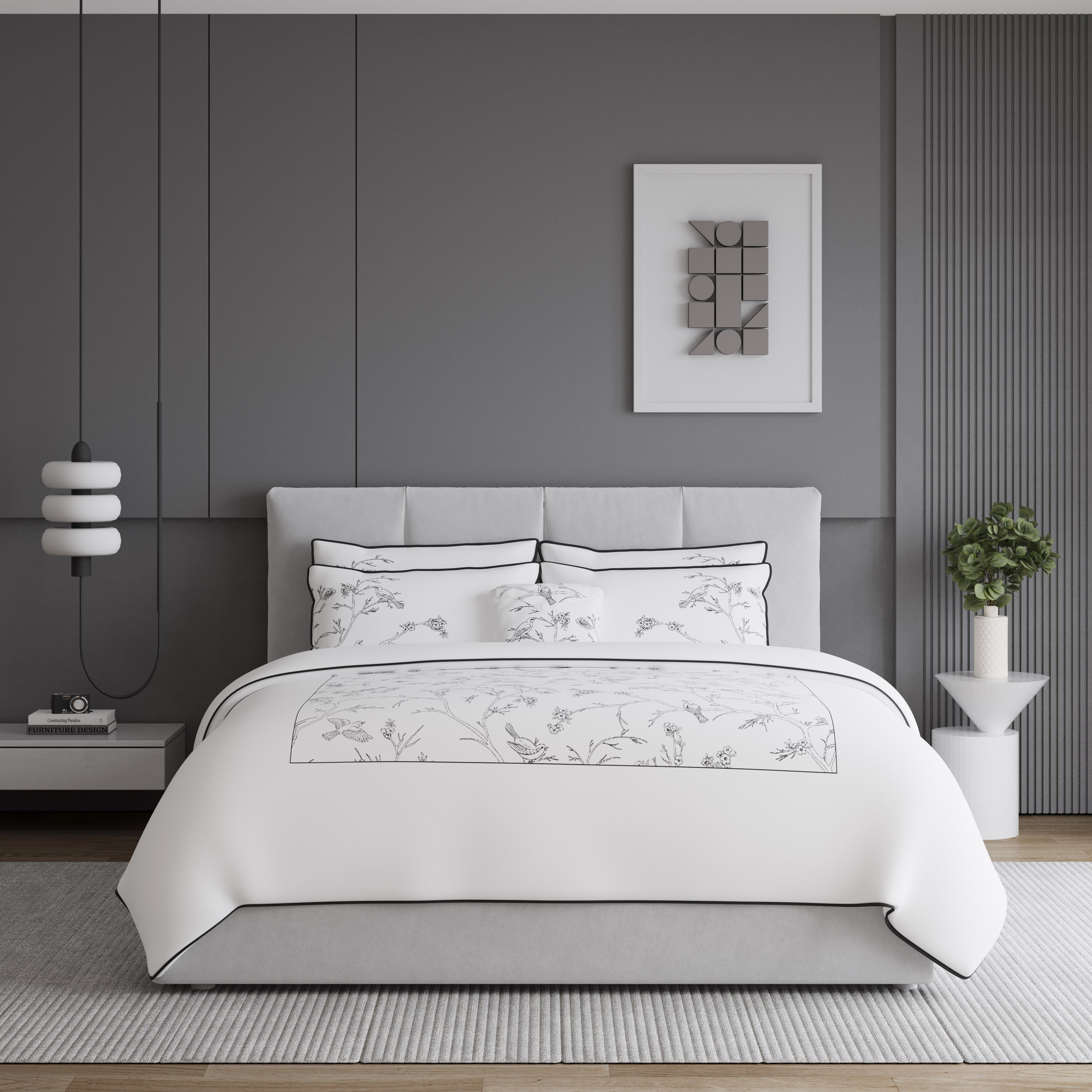 The Woodstock (Charcoal) Single Bed