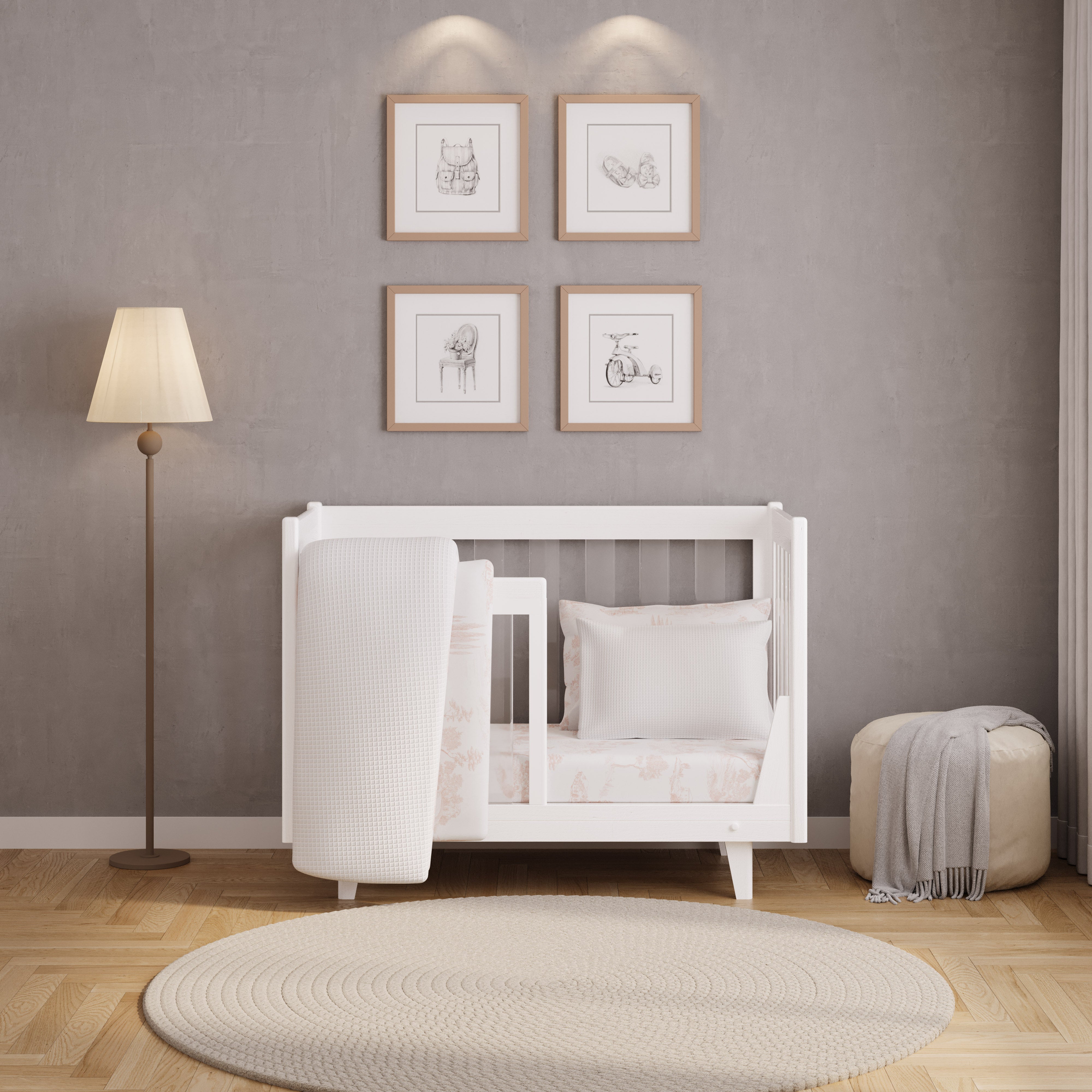 The Paris (Peach) Single Bed