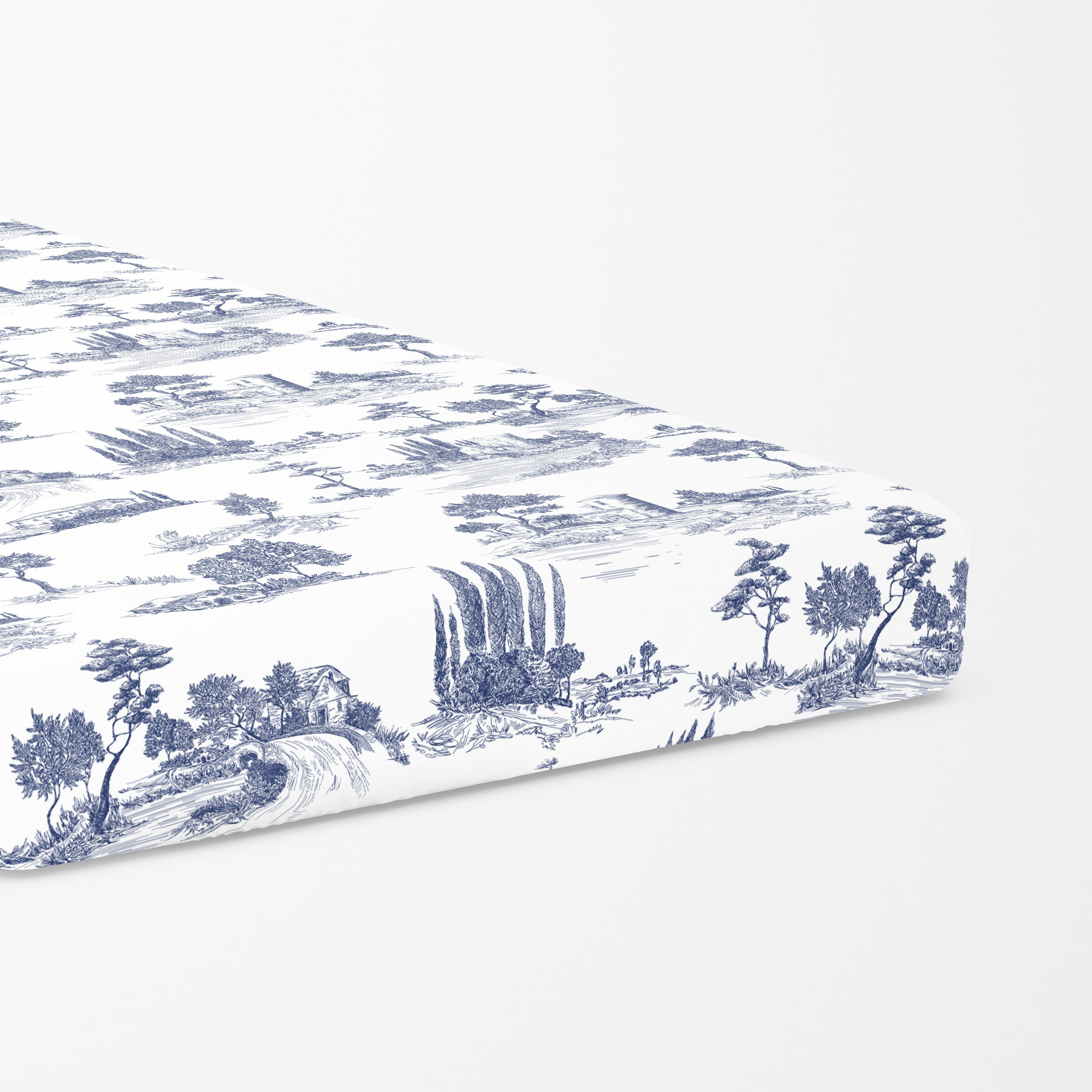 The Paris (Cobalt) Single Fitted Sheet