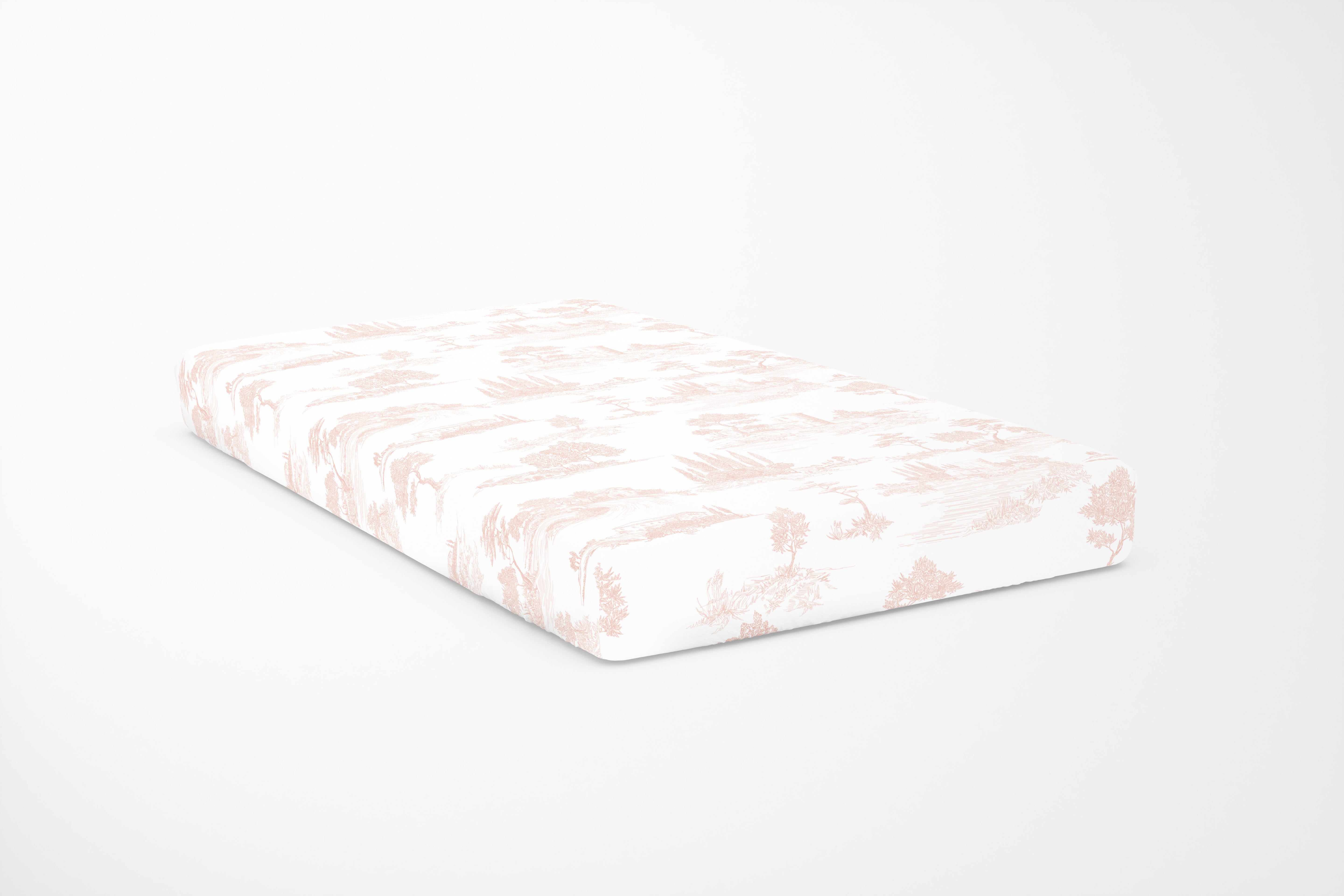 The Paris (Peach) Single Fitted Sheet
